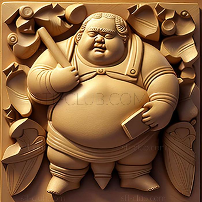 3D model Fernando Botero (STL)